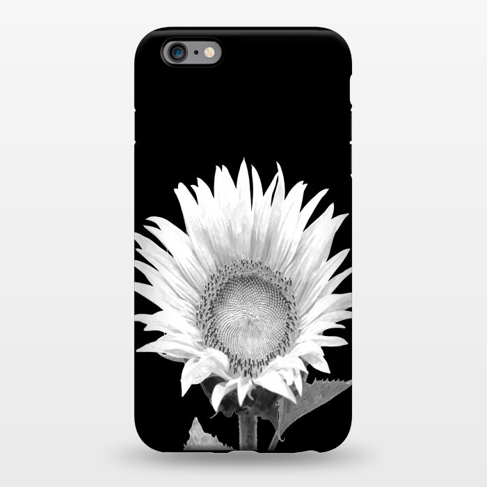 iPhone 6/6s plus StrongFit White Sunflower Black Background by Alemi