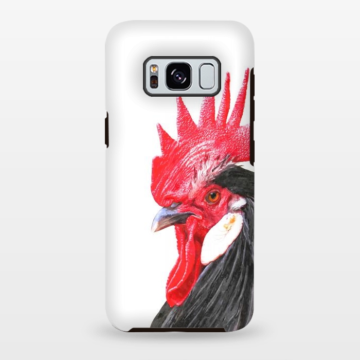 Galaxy S8 plus StrongFit Rooster Portrait by Alemi