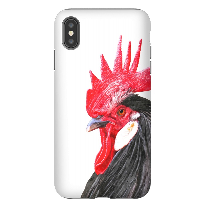 iPhone Xs Max StrongFit Rooster Portrait by Alemi