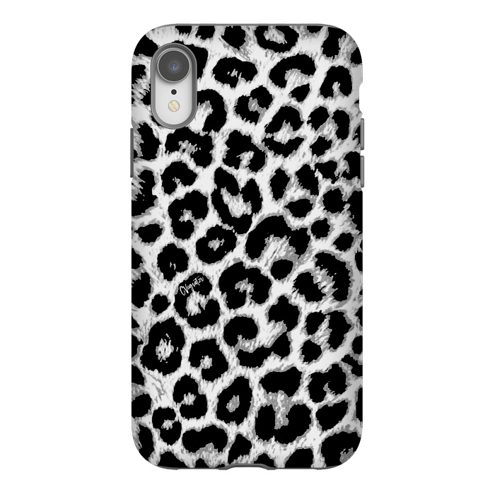 iPhone Xr StrongFit ReAL LeOparD B&W by ''CVogiatzi.