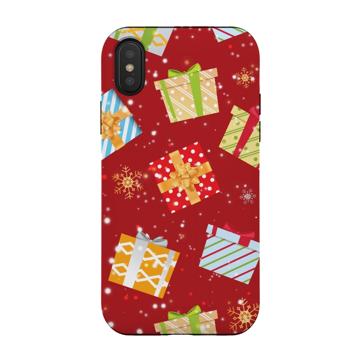 iPhone Xs / X StrongFit Christmas gifts pattern by Bledi