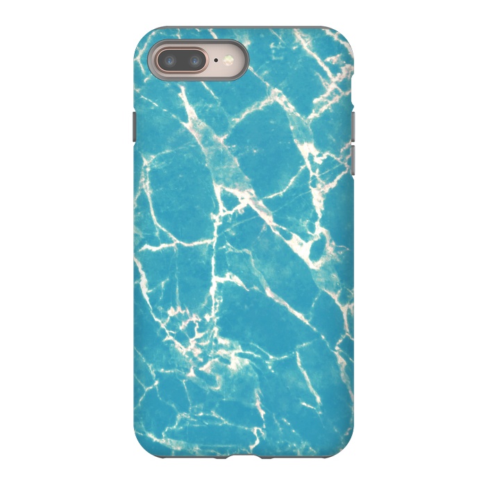 iPhone 7 plus StrongFit Bright blue marble by Oana 