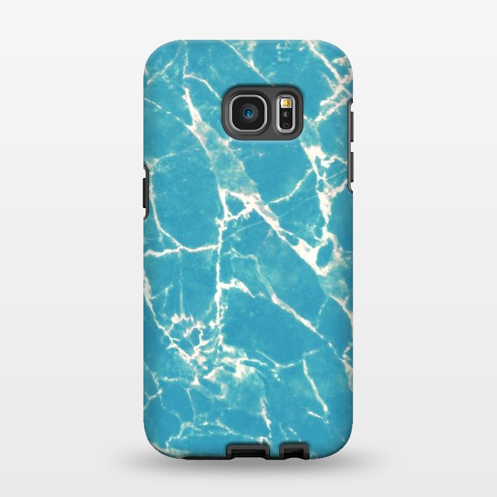 Galaxy S7 EDGE StrongFit Bright blue marble by Oana 
