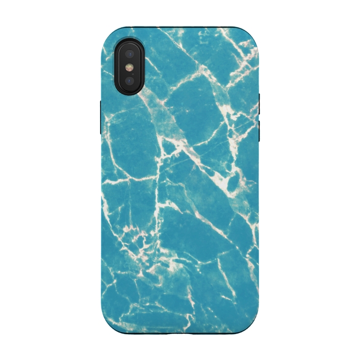 iPhone Xs / X StrongFit Bright blue marble by Oana 