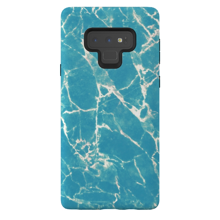 Galaxy Note 9 StrongFit Bright blue marble by Oana 