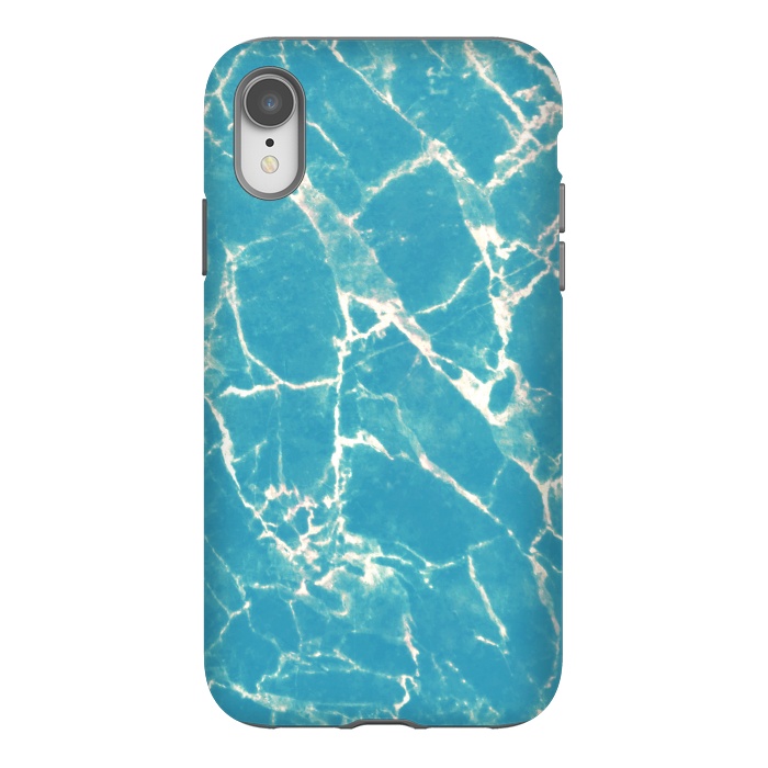 iPhone Xr StrongFit Bright blue marble by Oana 