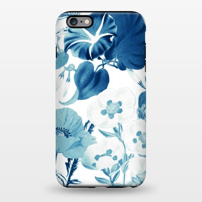 iPhone 6/6s plus StrongFit Indigo blue watercolor flowers by Oana 