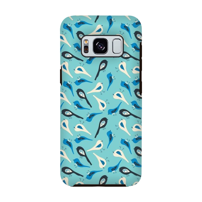 Galaxy S8 StrongFit Berry Birds by Edith May
