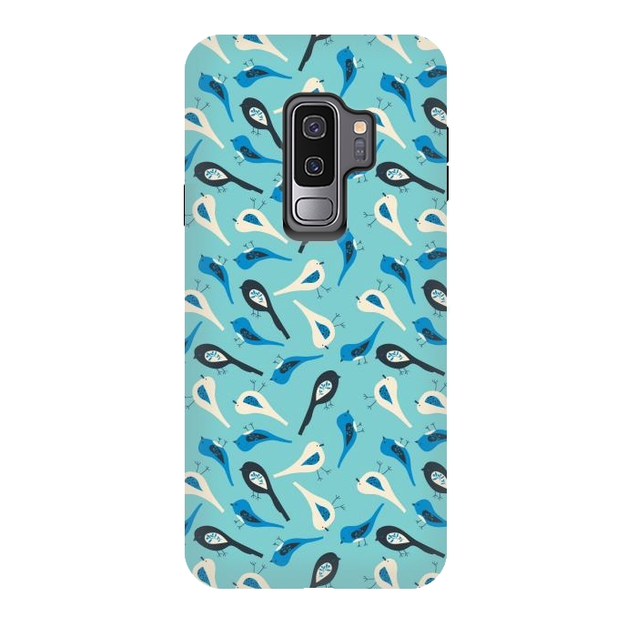 Galaxy S9 plus StrongFit Berry Birds by Edith May