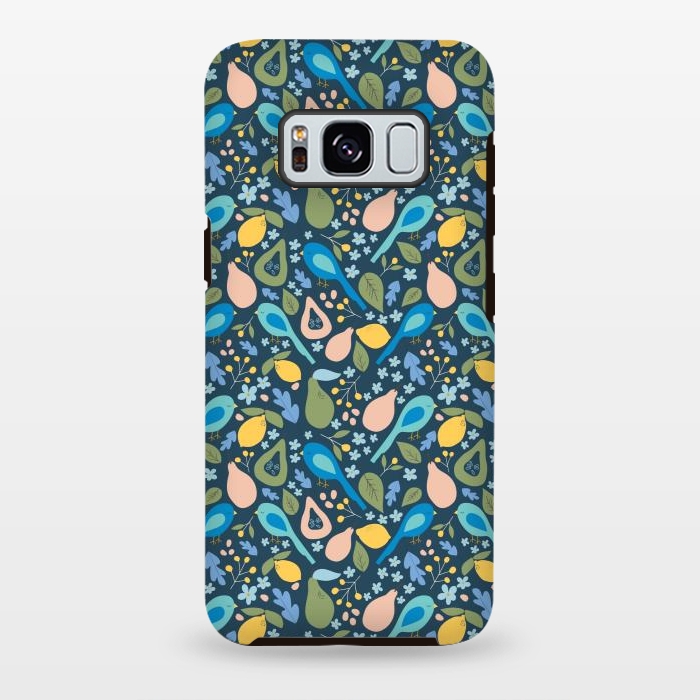 Galaxy S8 plus StrongFit Orchard Birds by Edith May
