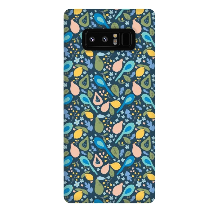 Galaxy Note 8 StrongFit Orchard Birds by Edith May