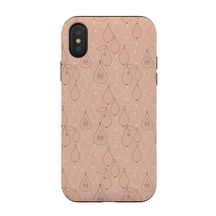 iPhone Xs / X StrongFit Pear Drops by Edith May