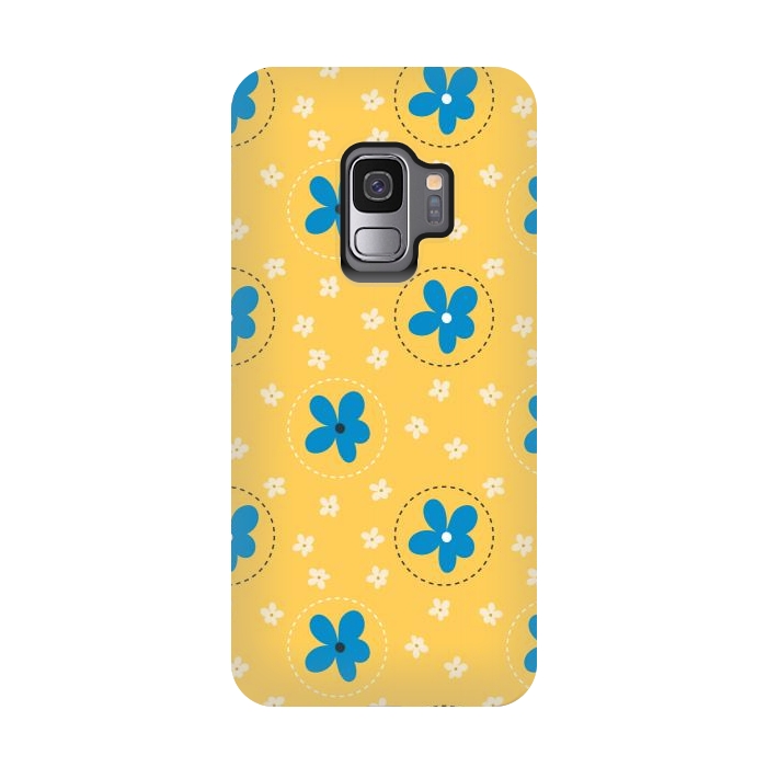 Galaxy S9 StrongFit Daisy Flower Stitch by Edith May