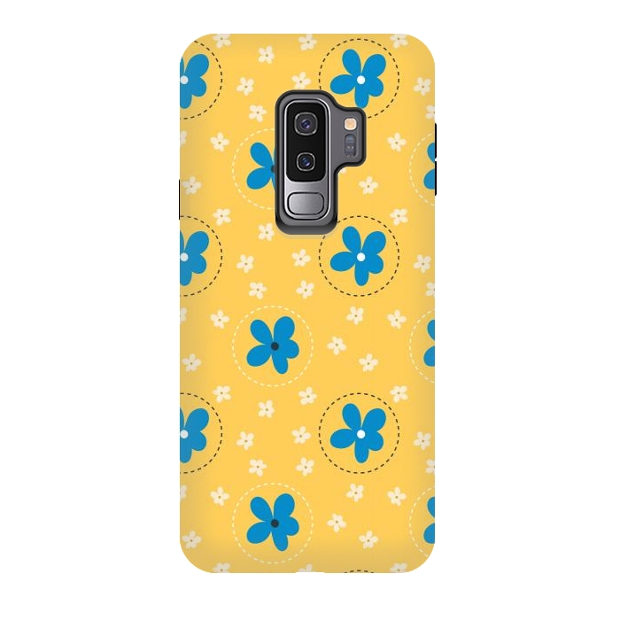 Galaxy S9 plus StrongFit Daisy Flower Stitch by Edith May