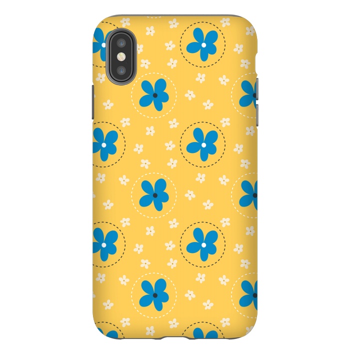 iPhone Xs Max StrongFit Daisy Flower Stitch by Edith May