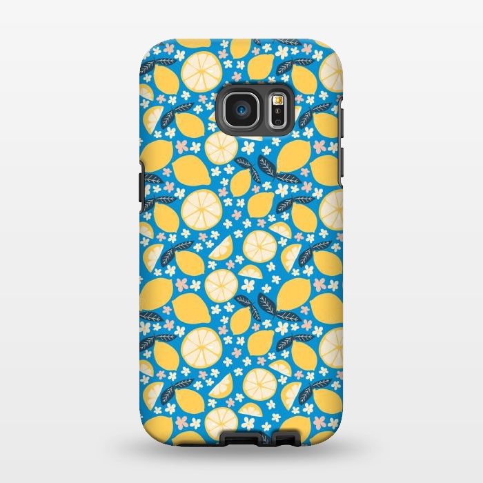 Galaxy S7 EDGE StrongFit Summer Lemons by Edith May