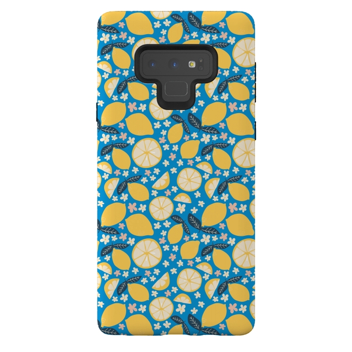 Galaxy Note 9 StrongFit Summer Lemons by Edith May
