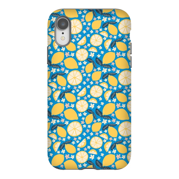 iPhone Xr StrongFit Summer Lemons by Edith May