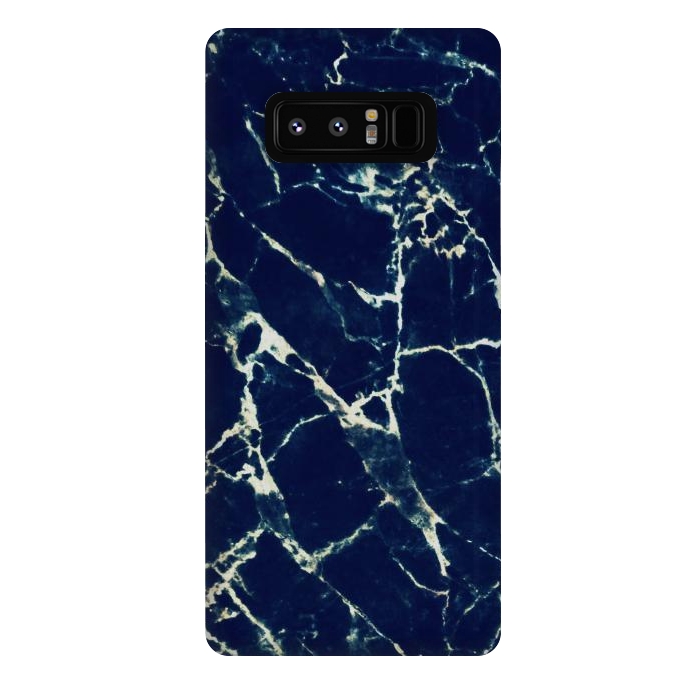 Galaxy Note 8 StrongFit Dark navy marble by Oana 