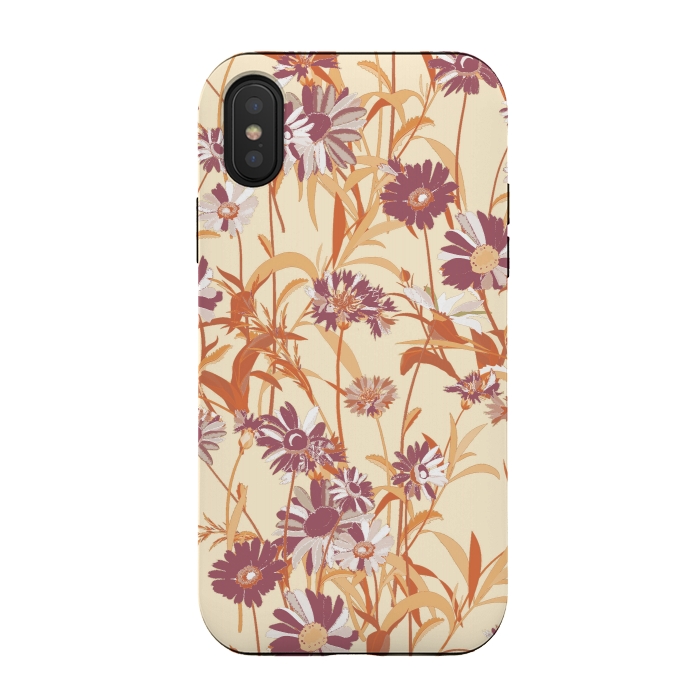 iPhone Xs / X StrongFit Bright wild flowers meadow by Oana 