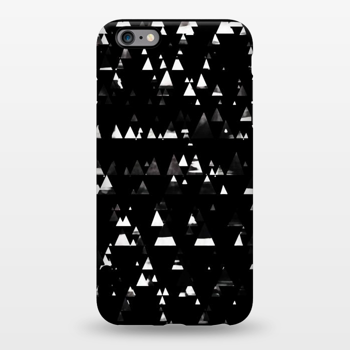 iPhone 6/6s plus StrongFit Black and white triangles pine forest by Oana 