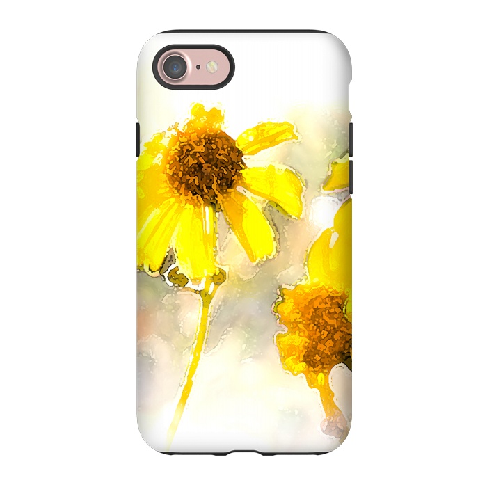 iPhone 7 StrongFit #freshness #watercolors #sunflower #sun #light by Bledi