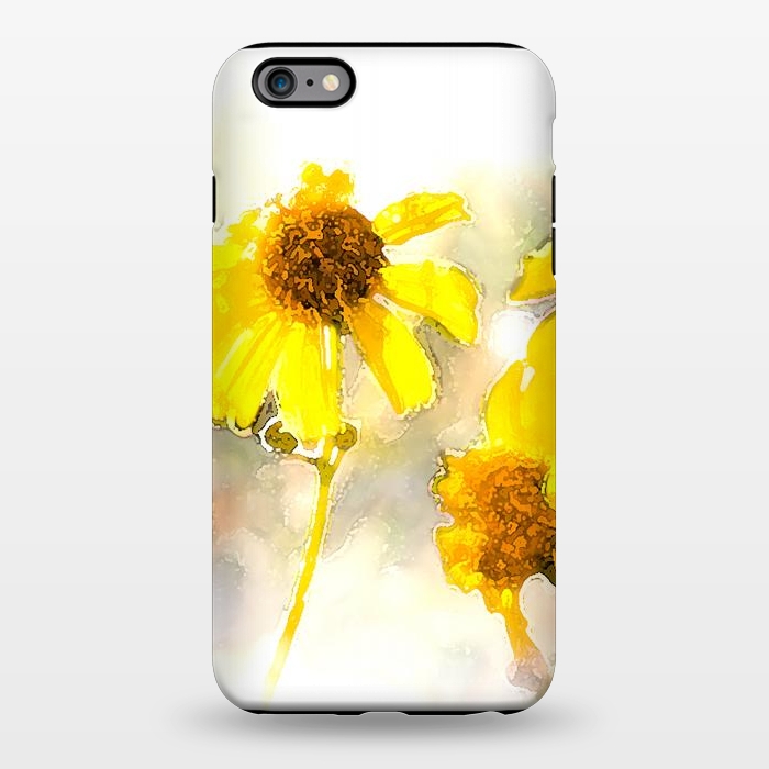 iPhone 6/6s plus StrongFit #freshness #watercolors #sunflower #sun #light by Bledi