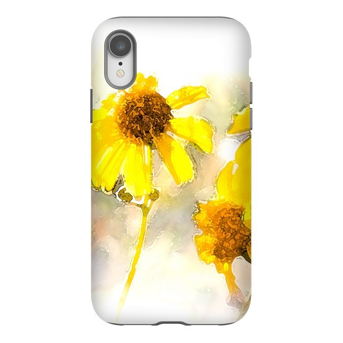 iPhone Xr StrongFit #freshness #watercolors #sunflower #sun #light by Bledi