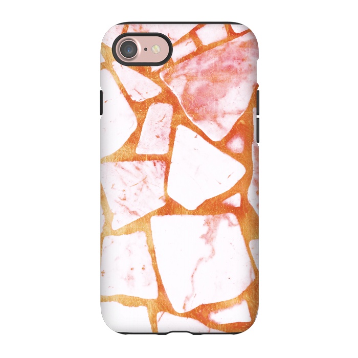 iPhone 7 StrongFit Golden marble stone by Oana 