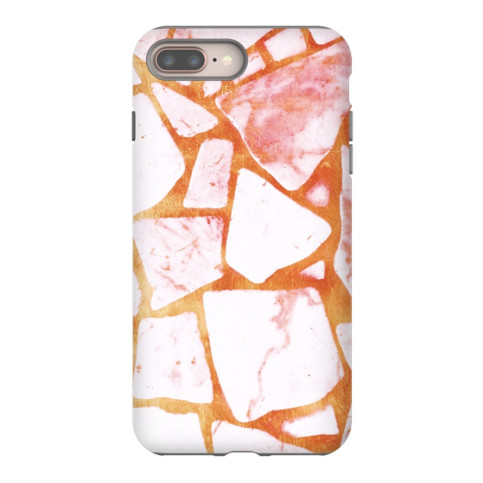 iPhone 7 plus StrongFit Golden marble stone by Oana 
