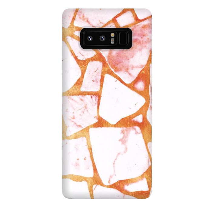 Galaxy Note 8 StrongFit Golden marble stone by Oana 