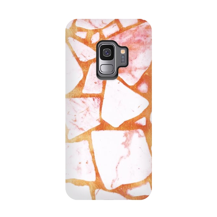 Galaxy S9 StrongFit Golden marble stone by Oana 