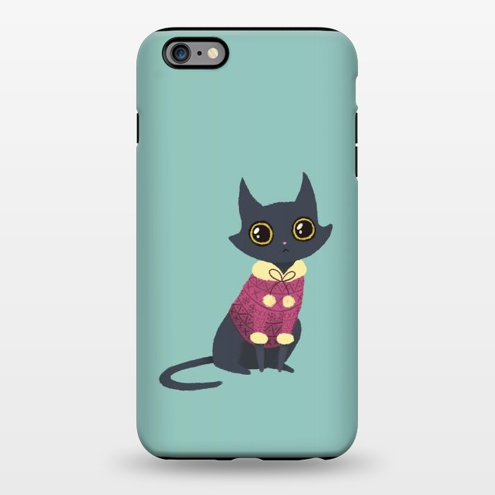 iPhone 6/6s plus StrongFit Cozy cat red by Laura Nagel