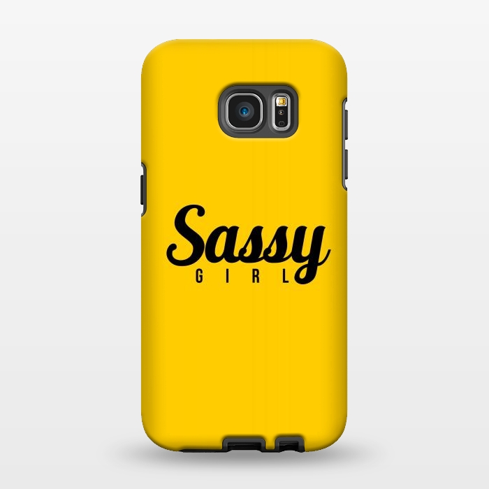 Galaxy S7 EDGE StrongFit Sassy Girl by Dhruv Narelia