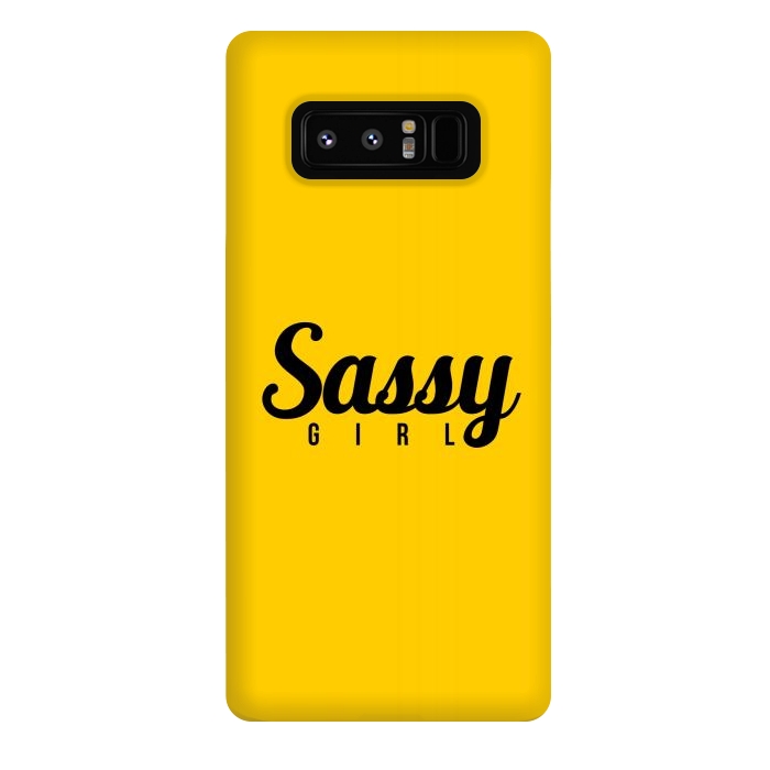 Galaxy Note 8 StrongFit Sassy Girl by Dhruv Narelia
