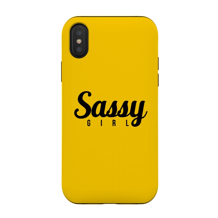iPhone Xs / X StrongFit Sassy Girl by Dhruv Narelia