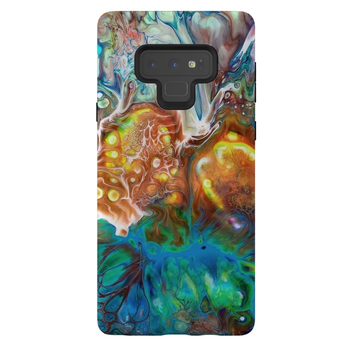 Galaxy Note 9 StrongFit Abstract Crossfire by Creativeaxle