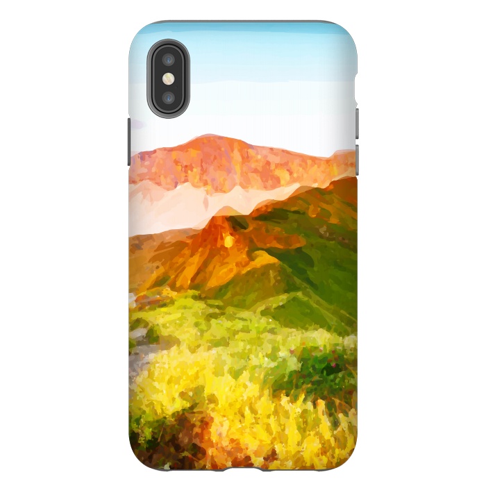 iPhone Xs Max StrongFit Forest Mountain by Creativeaxle