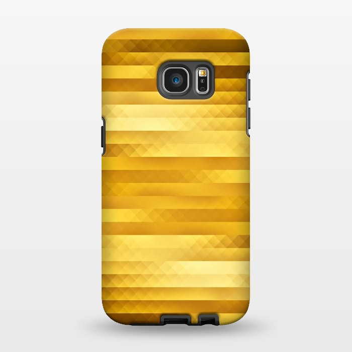 Galaxy S7 EDGE StrongFit Gold Color Pattern by Art Design Works