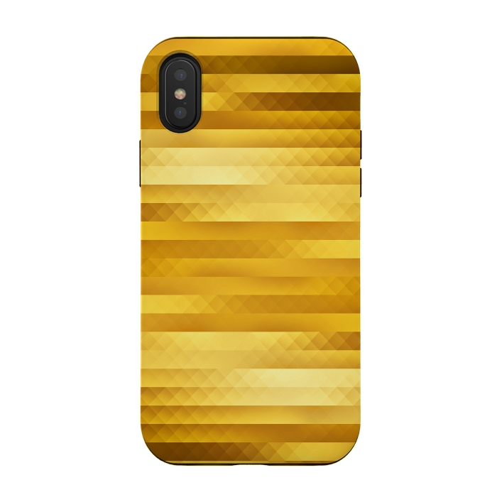 iPhone Xs / X StrongFit Gold Color Pattern by Art Design Works