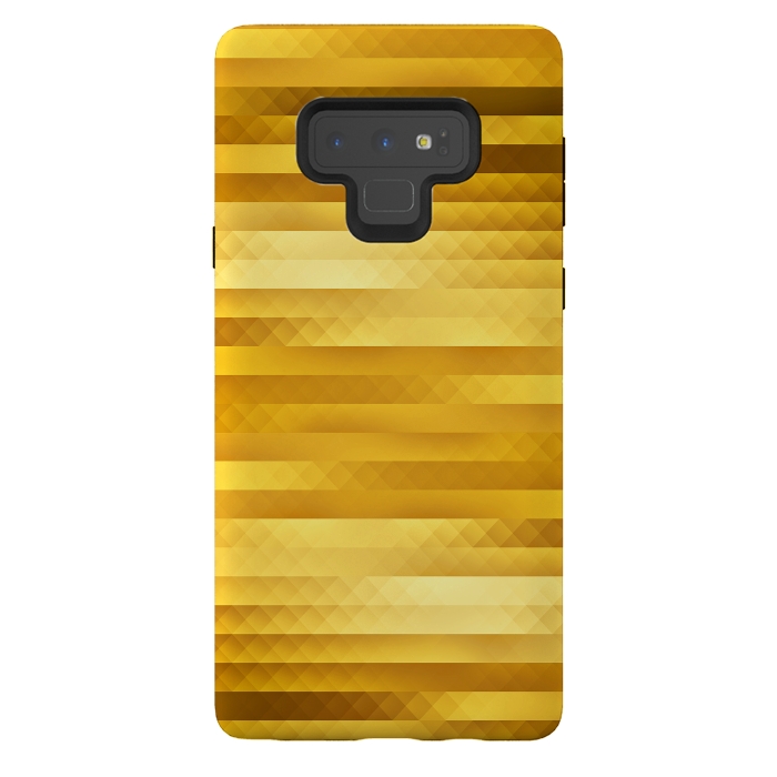 Galaxy Note 9 StrongFit Gold Color Pattern by Art Design Works