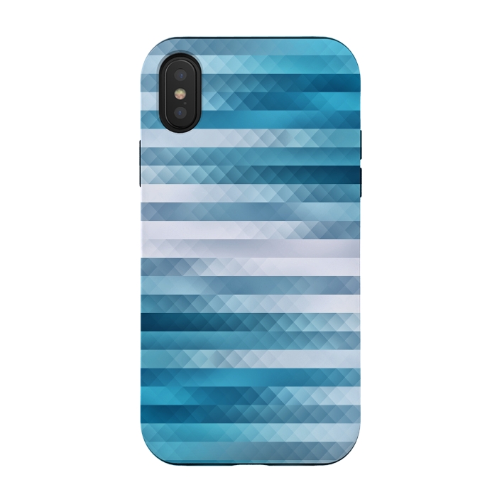 iPhone Xs / X StrongFit Blue Color Pattern by Art Design Works