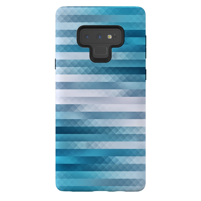 Galaxy Note 9 StrongFit Blue Color Pattern by Art Design Works