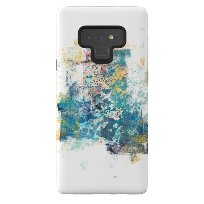 Galaxy Note 9 StrongFit City Tide - Abstract Painting II by Art Design Works