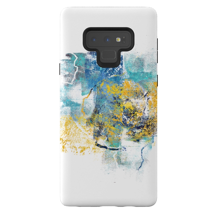 Galaxy Note 9 StrongFit Nature Regrowth - Abstract Painting V by Art Design Works