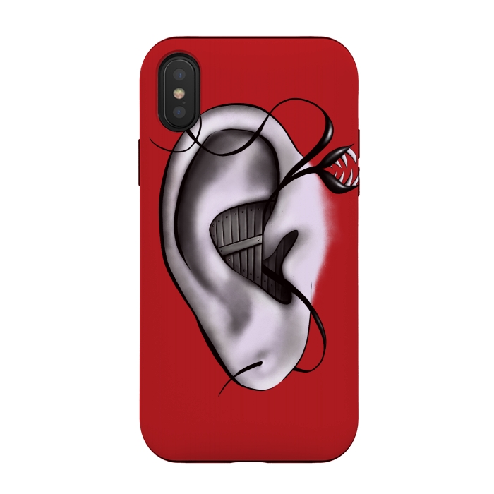 iPhone Xs / X StrongFit Weird Ear Monster Digital Art by Boriana Giormova