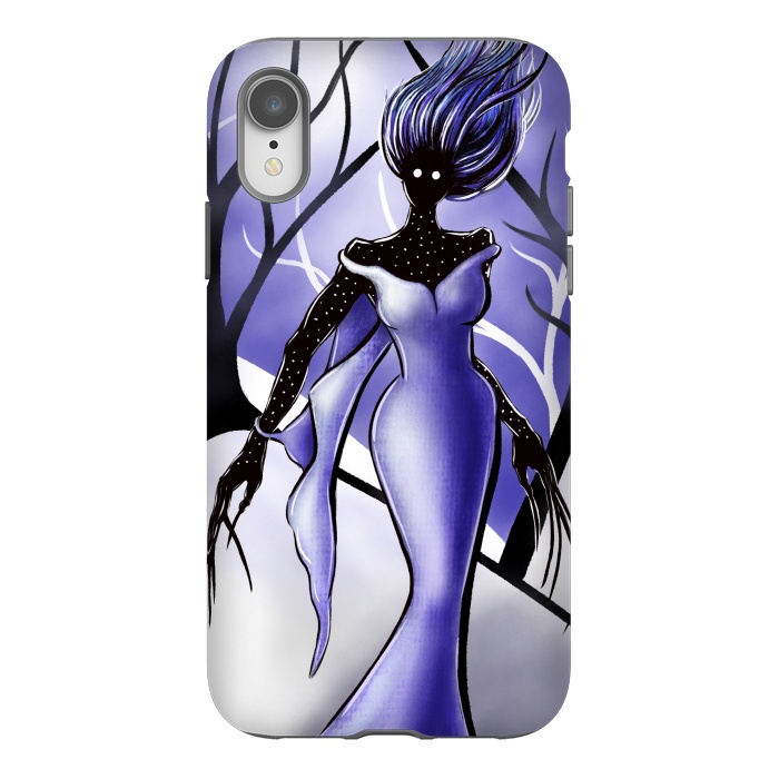 iPhone Xr StrongFit Creepy Woman Monster Macabre Art by Boriana Giormova