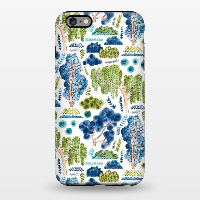 iPhone 6/6s plus StrongFit Watercolor Chinoiserie Trees  by Tigatiga