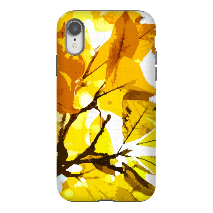 iPhone Xr StrongFit Autumn colors, leaves #oil #on #canvas by Bledi