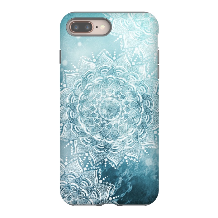 iPhone 7 plus StrongFit Mandala bluegreen by Jms